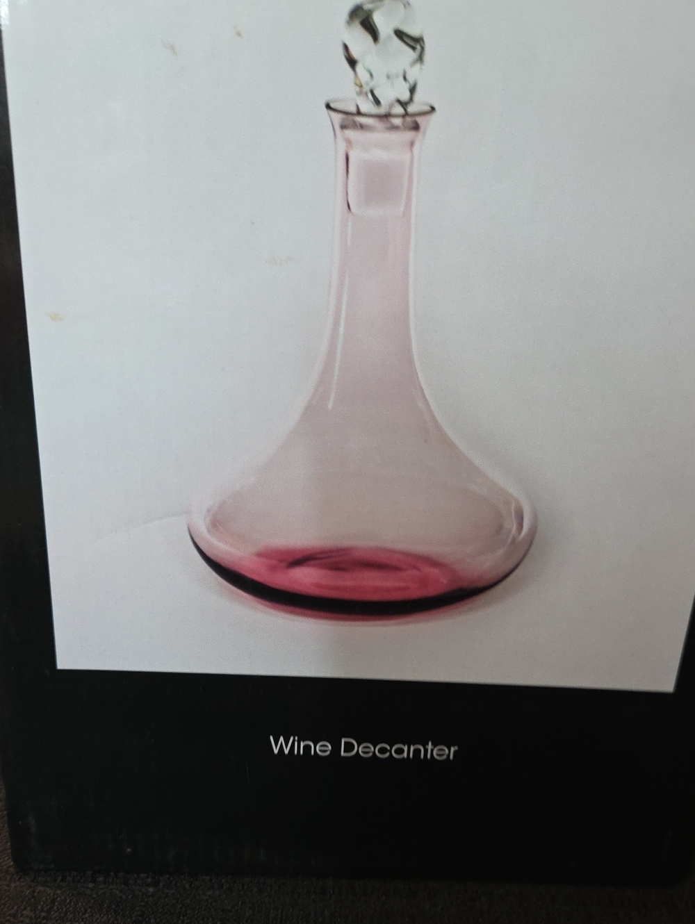 Wine Decanter - Pink Glass Wine Decanter